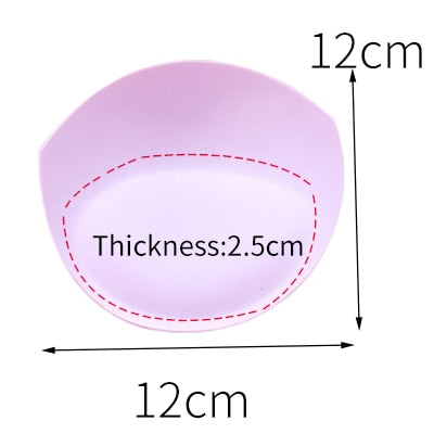 2pcs 1pair Sponge Inserts In Bra Padded for Swimsuit Breast Push Up Fill Brassiere Breast Patch Pads Women Intimates Accessories