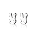 WANTME Trendy Minimalist Real 100% 925 Sterling Silver Mini Small Love Heart Stud Earrings for Women Student Teen Jewelry Gift