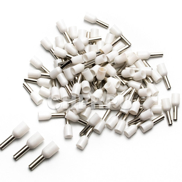 wire connect 100pcs Insulated connector Terminal Crimp Terminator cold pressed insulated termina VE0508 7508 1008 1508 2508 4009