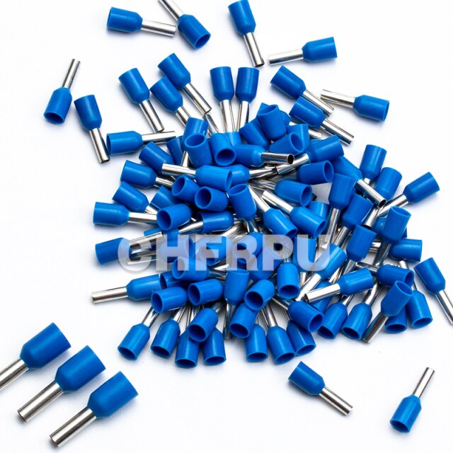 wire connect 100pcs Insulated connector Terminal Crimp Terminator cold pressed insulated termina VE0508 7508 1008 1508 2508 4009