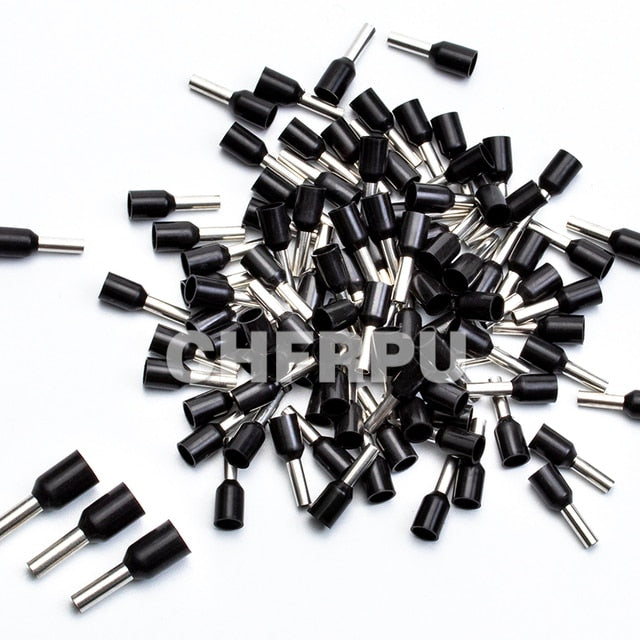 wire connect 100pcs Insulated connector Terminal Crimp Terminator cold pressed insulated termina VE0508 7508 1008 1508 2508 4009