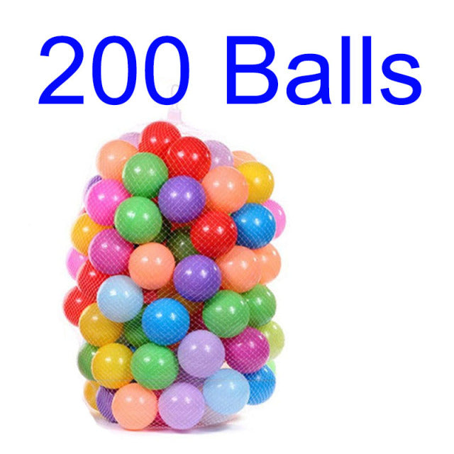 Colors Baby Plastic Balls Water Pool Ocean Wave Ball Kids Swim Pit With Basketball Hoop Play House Outdoors Tents Toy HYQ2