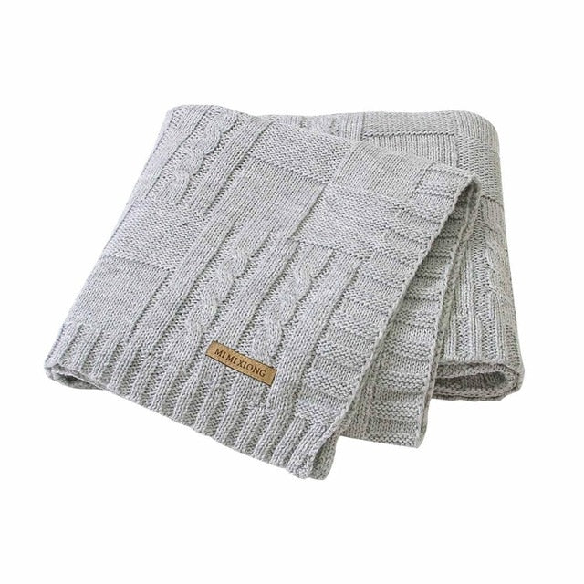 Baby Blanket Knitted Newborn Swaddle Wrap Blankets Super Soft Toddler Infant Bedding Quilt For Bed Sofa Basket Stroller Blankets