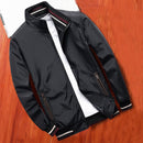 MANTLCONX New Spring Men Jacket Coats Casual Solid Color Jackets Stand Collar Men Business Jacket Brand Clothing Male Outwear