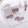 25*50CM Baby Towel Home Daily Cartoon Cute Embroidered Dog Baby Towels Scarf Bath Stuff Cotton Baby Wash Towel
