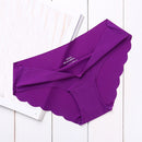 High Quality Women's Seamless Panties Solid Ultra-thin Panties Underwear Women's Sexy low-Rise Ruffles Briefs Lingerie New