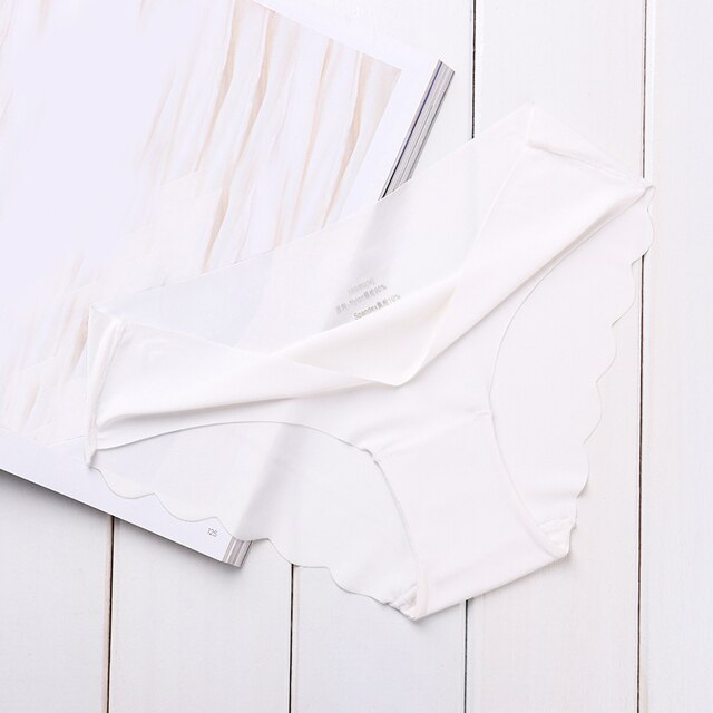 High Quality Women's Seamless Panties Solid Ultra-thin Panties Underwear Women's Sexy low-Rise Ruffles Briefs Lingerie New