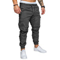 Autumn Men Pants Hip Hop Harem Joggers Pants 2020 New Male Trousers Mens Joggers Solid Multi-pocket Pants Sweatpants M-4XL