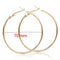 40mm 60mm 70mm 80mm Exaggerate Big Smooth Circle Hoop Earrings Brincos Simple Party Round Loop Earrings for Women Jewelry