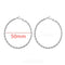 40mm 60mm 70mm 80mm Exaggerate Big Smooth Circle Hoop Earrings Brincos Simple Party Round Loop Earrings for Women Jewelry