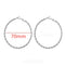 40mm 60mm 70mm 80mm Exaggerate Big Smooth Circle Hoop Earrings Brincos Simple Party Round Loop Earrings for Women Jewelry