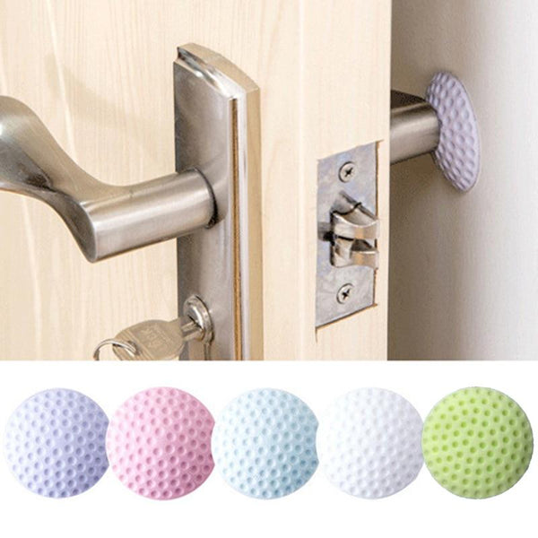 Soft Rubber Pad To Protect The Wall Self Adhesive Door Stopper Golf Modelling Door Fender Stickers(White/Blue/Pink/Green/Purple)