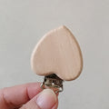1pc New Arrival Lovely Wooden Pacifier Clip Natural Beech Wood Baby Pacifier Clips Dummy Clips DIY Pacifier Chain Accessory