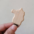 1pc New Arrival Lovely Wooden Pacifier Clip Natural Beech Wood Baby Pacifier Clips Dummy Clips DIY Pacifier Chain Accessory