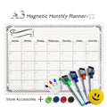 A3 Magnetic Weekly & Monthly Planner Whiteboard Fridge Magnet Flexible Daily Message Drawing Refrigerator Bulletin White Board