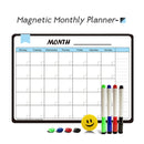 A3 Magnetic Weekly & Monthly Planner Whiteboard Fridge Magnet Flexible Daily Message Drawing Refrigerator Bulletin White Board