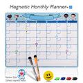 A3 Magnetic Weekly & Monthly Planner Whiteboard Fridge Magnet Flexible Daily Message Drawing Refrigerator Bulletin White Board