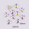 20pcs Crystals Nail Diamond Stone Strass AB Glass Rhinestones For 3D Nails Art Decorations Supplies Jewelry QB217-246A