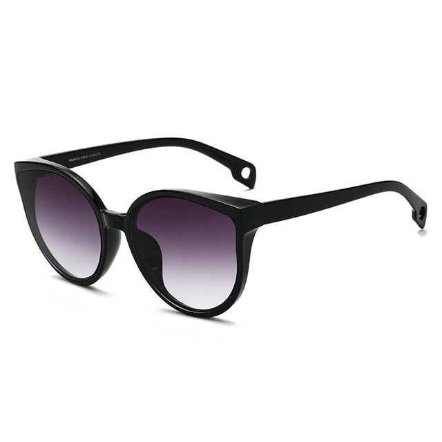 LongKeeper Sunglasses Cat Eye Women Men Sun Glasses Eyewear Eyeglasses Plastic Frame Clear Lens UV400 Shade Fashion Driving New