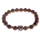 8mm New Natural Wood Beads Bracelets Men Black Ethinc Meditation White Bracelet Women Prayer Jewelry Yoga Bracelet Homme