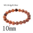 8mm New Natural Wood Beads Bracelets Men Black Ethinc Meditation White Bracelet Women Prayer Jewelry Yoga Bracelet Homme