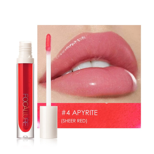 FOCALLURE High Shine Lip Gloss PLUMPMAX Nourish Soft & Smooth Lip Makeup non-Sticky formula Lipgloss