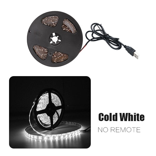 USB LED Strip DC 5V 50CM 1M 2M 3M 4M 5M Mini 3Key 24Key Flexible Light Lamp SMD 2835 Desk Decor Screen TV Background Lighting