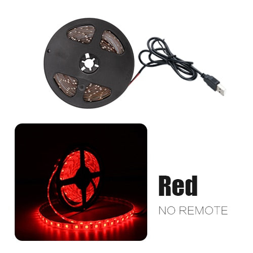 USB LED Strip DC 5V 50CM 1M 2M 3M 4M 5M Mini 3Key 24Key Flexible Light Lamp SMD 2835 Desk Decor Screen TV Background Lighting