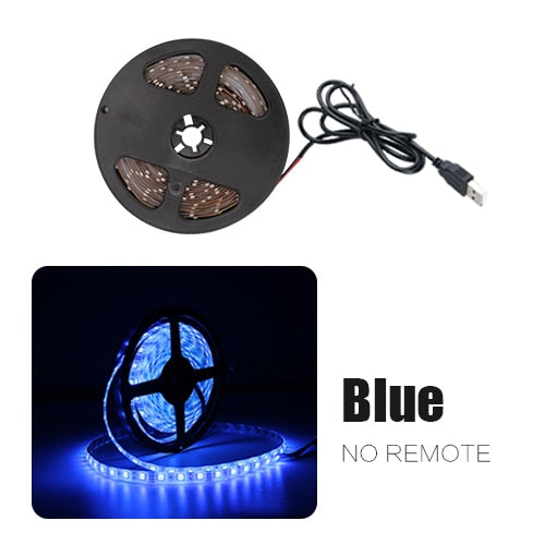 USB LED Strip DC 5V 50CM 1M 2M 3M 4M 5M Mini 3Key 24Key Flexible Light Lamp SMD 2835 Desk Decor Screen TV Background Lighting