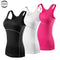 New Yoga Tops Women Sexy Gym Sportswear Vest Fitness tight woman clothing Sleeveless Running shirt Quick Dry White Yoga Tank Top