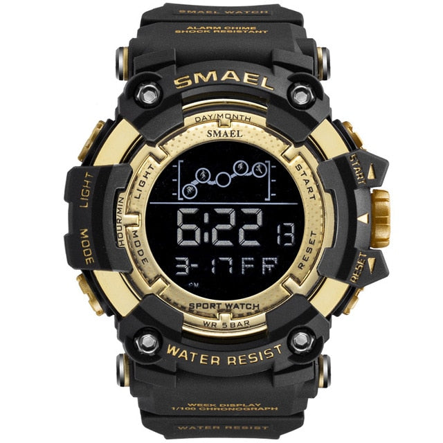 SMAEL Mens Watch Military Waterproof Sport Wrist Watch Digital Stopwatches For Men 1802 Military Watches Male Relogio Masculino