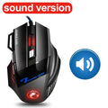 Ergonomic Wired Gaming Mouse 7 Button LED 5500 DPI USB Computer Mouse Gamer Mice X7 Silent Mause With Backlight For PC Laptop