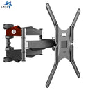 Full Motion 32"-60" LCD LED TV Wall Mount Retractable TV Rack Wall Mount Lcd Bracket 6 Swing Arms MAX VESA 400x400mm