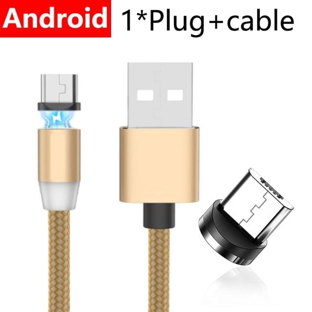Magnetic charge Cable For iPhone Samsung Android Fast Charging Magnet Charger Micro USB Type C Cable Mobile Phone Cord Wire
