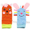 Baby rattle toys Garden Bug Wrist Rattle and Foot Socks Animal Cute Cartoon Baby Socks rattle toys 9% off