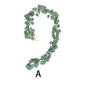 2M Artificial Green Eucalyptus Garland Leaves Vine Fake Vines Rattan Artificial Plants Ivy Wreath Wall Decor Wedding Decoration