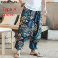 Baggy Cotton Linen Harem Pants Men Hip-hop Women Plus Size Wide Leg Trousers Casual Vintage Long Pants Pantalones Hombre 2021