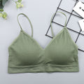 CHRLEISURE Elastic Gathering Bralette Push Up Bra Summer Anti-light Korean Style Wild Bra Tube Top Sexy No Rims Bra