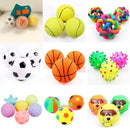 1pcs Diameter 6cm Squeaky Pet Dog Ball Toys for Small Dogs Rubber Chew Puppy Toy Dog Stuff Dogs Toys Pets brinquedo cachorro