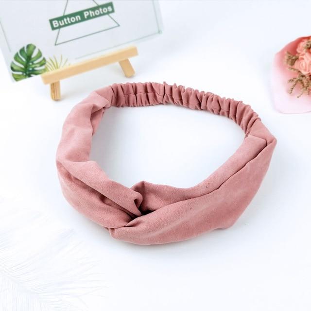 Scrunchies Woman Knotted Turban Hair Accessories for Girls Turban Elastic Hairband Head Wrap Striped  Hair Scrunchies W276