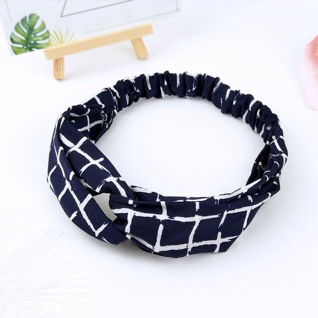 Scrunchies Woman Knotted Turban Hair Accessories for Girls Turban Elastic Hairband Head Wrap Striped  Hair Scrunchies W276