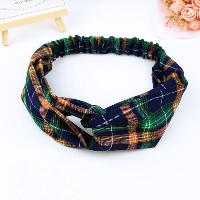 Scrunchies Woman Knotted Turban Hair Accessories for Girls Turban Elastic Hairband Head Wrap Striped  Hair Scrunchies W276