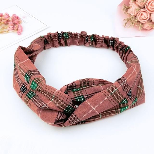 Scrunchies Woman Knotted Turban Hair Accessories for Girls Turban Elastic Hairband Head Wrap Striped  Hair Scrunchies W276