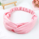 Scrunchies Woman Knotted Turban Hair Accessories for Girls Turban Elastic Hairband Head Wrap Striped  Hair Scrunchies W276