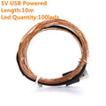 2M 5M10M Strip Light Led String Light Cooper Wire 3AA battery Christmas Light For Garland Holiday Fairy Wedding Party Decoration
