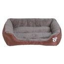 S-3XL 9 Colors Paw Pet Sofa Dog Beds Waterproof Bottom Soft Fleece Warm Cat Bed House Petshop cama perro