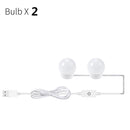 CanLing LED 12V Makeup Mirror Light Bulb Hollywood Vanity Lights Stepless Dimmable Wall Lamp 6 10 14Bulbs Kit for Dressing Table