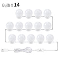 CanLing LED 12V Makeup Mirror Light Bulb Hollywood Vanity Lights Stepless Dimmable Wall Lamp 6 10 14Bulbs Kit for Dressing Table