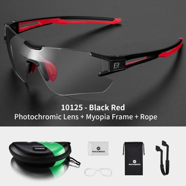 ROCKBROS Photochromic Cycling Glasses Bike Bicycle Glasses Sports Men's Sunglasses MTB Road Cycling Eyewear Protection Goggles