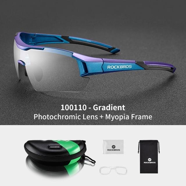 ROCKBROS Photochromic Cycling Glasses Bike Bicycle Glasses Sports Men's Sunglasses MTB Road Cycling Eyewear Protection Goggles